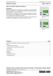 Kieback&Peter DDC111 Fiche Technique