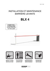 DIRICKX BLX 4 Installation Et Maintenance