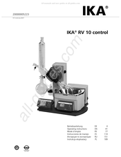 IKA RV 10 control Mode D'emploi