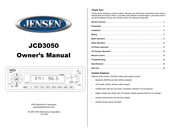 Jensen JCD3050 Guide D'utilisateur