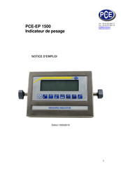 PCE Instruments PCE-EP 1500 Notice D'emploi