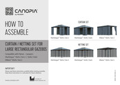 Palram CANOPIA Curtain Set Instructions De Montage