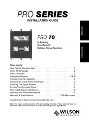 Wilson Electronics PRO 70 PLUS Guide D'installation