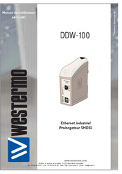 Westermo DDW-100 Manuel De L'utilisateur