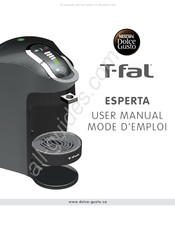 Nescafe Dolce Gusto T-fal ESPERTA Mode D'emploi