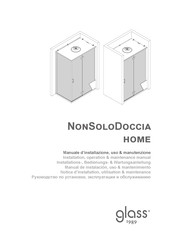 GLÄSS NonSoloDoccia 140/90 Notice D'installation, Utilisation & Maintenance