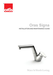 Oras Signa 2220F Guide D'installation Et D'entretien