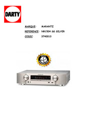 Marantz NR1504 Manuel De L'utilisateur