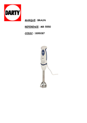 Braun MR 5550 MCA Mode D'emploi