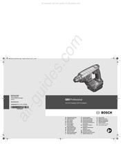 Bosch GBH Professional 18 V-LI Compact Notice Originale