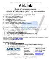 Acksys AirLink Guide D'installation Rapide