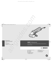 Bosch GWS Professional 580 Notice Originale