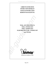 Bimar WF10AL Notice D'instruction