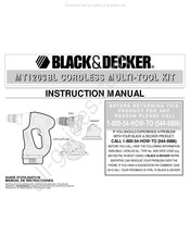 Black & Decker MT1203BL Guide D'utilisation