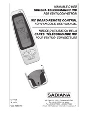 Sabiana IRC board-remote Notice D'utilisation