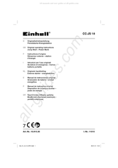 EINHELL CC-JS 18 Instructions D'origine