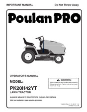 Poulan Pro PK20H42YT Manuel