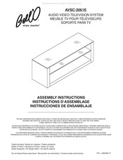 Bell'O AVSC-2061E Instructions D'assemblage