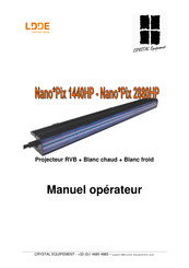 LDDE Nano Pix 1440HP Manuel Opérateur