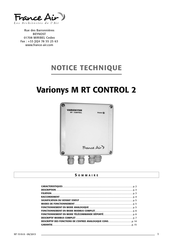 France Air Varionys M RT CONTROL 2 Notice Technique