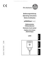 IFM Electronic efector 160 LR70 Notice D'utilisation