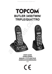 Topcom Butler 3450 TRIPLE Manuel De L'utilisateur