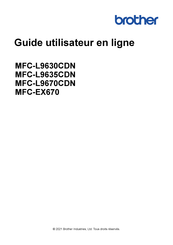 Brother MFC-L9635CDN Guide Utilisateur En Ligne