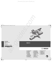Bosch PCM 7 S Notice Originale