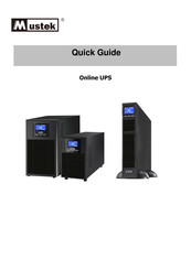 Mustek PowerMust 2000 Sinewave LCD Online IEC Guide Rapide