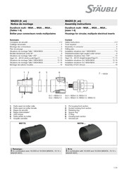 Staubli MA203 Notice De Montage