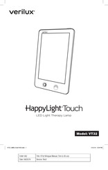 Verilux HappyLight Touch Mode D'emploi