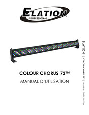 Elation Professional COLOUR CHORUS 72 Manuel D'utilisation