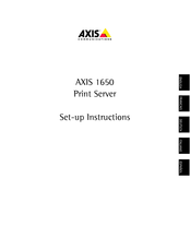 Axis 1650 Manuel D'instructions