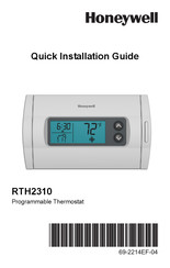 Honeywell RTH2310 Guide D'installation Rapide