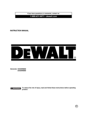 DeWalt DXGNR8000 Manuel D'instructions