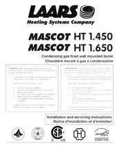 Laars MASCOT HT 1.650 Notice D'installation Et D'entretien