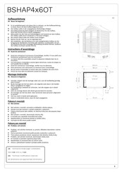 Bertilo BSHAP4x6OT Instructions D'assemblage