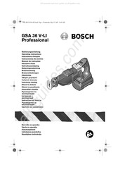 Bosch GSA 36 V-LI Professional Instructions D'emploi