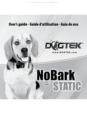 Dogtek NoBark STATIC Guide D'utilisation