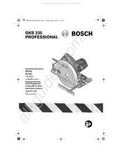 Bosch GKS 235 Professional Instructions D'emploi