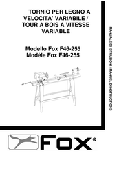 Fox F46-255 Manuel D'instructions