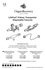Organ recovery systems LifePort UCAN0009 Mode D'emploi