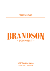 Brandson Equipment 305508 Mode D'emploi