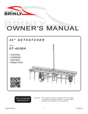 Brinly DT-402BH Manuel Du Propriétaire