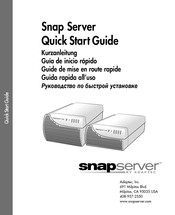 Adaptec Snap Server Guide De Mise En Route Rapide