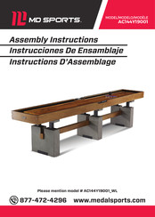 MD SPORTS AC144Y19001 Instructions D'assemblage