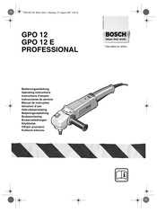 Bosch PROFESSIONAL GPO 12 E Instructions D'emploi