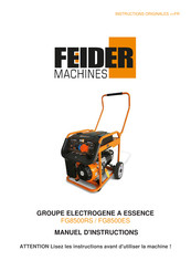 FEIDER Machines FG8500RS Manuel D'instructions