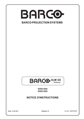 Barco R9001899 Notice D'instructions