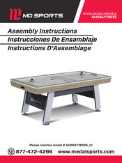 MD SPORTS AH084Y19035 Instructions D'assemblage